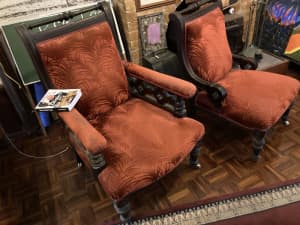 Victorian Gothic chairs (two)