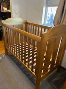Cot and Change table for baby