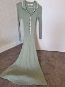 Womens long knit dress