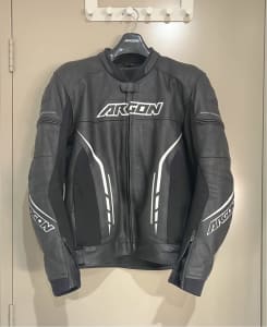 Argon Scorcher Perforated Leather Motorcycle Jacket - 52