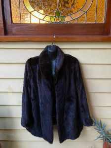 A Vintage Genuine Mink Fur Jacket
