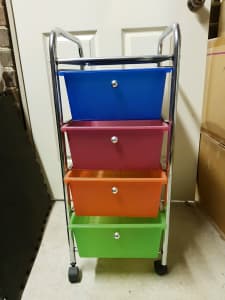 Multi Colour Trolley Drawers - hairdressing, school, or art