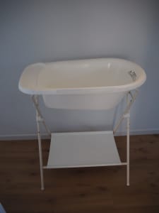 Baby bath with a stand