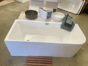 SALE Freestanding Corner Bath 1500 - $899 or 1700 - $1099