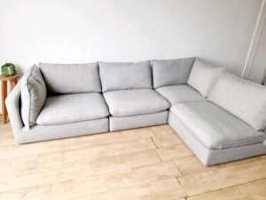 Freedom Sorrento Lounge Seater Fabric Lounge Sofa RRP $4200
