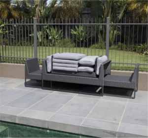 Outdoor Excalibur 4 Piece Rattan Lounge Setting - Folds Into Itself