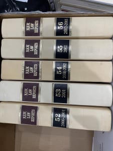 (Rare leather bound) NSW Law Reports Law books