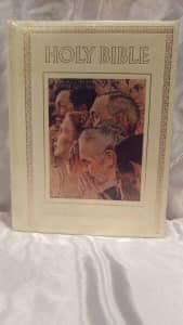 Large Book Holdy Bible Norman Rockwell Commemorative Edition king
