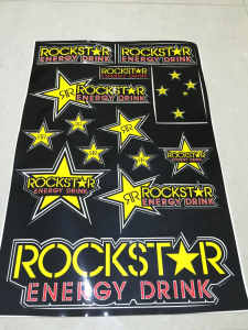 Rockstar Energy themed stickers