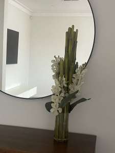 Artificial orchid flower vase