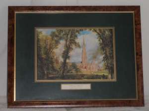 Vintage print - Salisbury Cathedral by John Constable.