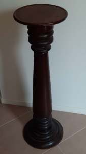 Victorian Pedestal Darkwood Varnished