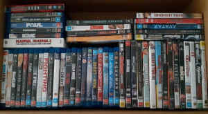 53 Movies on various format of Discs - DVDs and Blu-ray.
