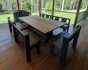 12 Seater Solid Timber Outdoor Furniture