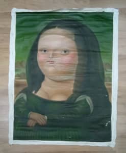 Mona Lisa reproduction oil on board 1969 after Da Vinci, Collectables, Gumtree Australia Bayswater Area - Noranda