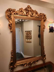 Gold Ornate Decorative Wall Mirror