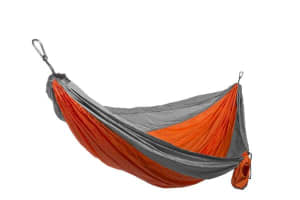 Grand Trunk Double Parachute Nylon Hammock USA (Orange/Silver)