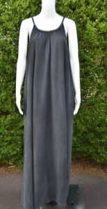 ZIMMERMANN Grey Silk Maxi Dress - Size 0 (8) - EUC