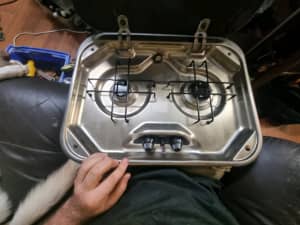 Campervan trailer gas cooker 