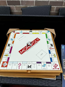 Wooden monopoly board game