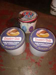Old icecream tins