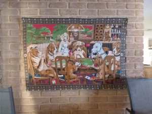 Dogs Playing Cards & Dogs Playing Pool Wall Tapestry $35 each