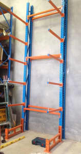 Single Sided Cantilever Racking 4267mm tall with 900mm Arms