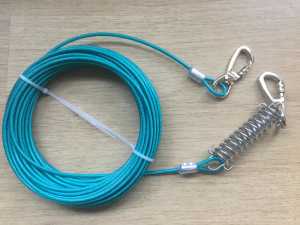NEW - Heavy Duty 15m Dog Tether/Tie Out Cable