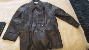 Genuine Real Leather Brown Unisex Coat Jacket