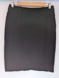 11086 Jacqui e black pencil skirt size 10 ladies womens