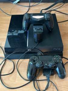 PS4 with dual controllers