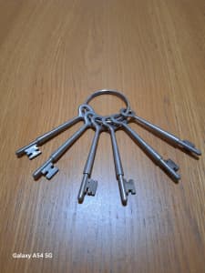 Set Of Lane Precut Rim Mortice Lock Skeleton Keys
