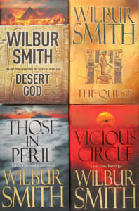 WILBUR SMITH: SEVEN FIRST EDITION HARDCOVERS