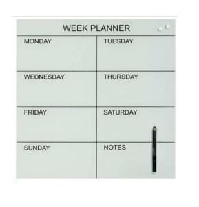Naga Magnetic Glassboard Weekly Planner