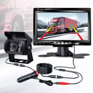 Truck Rear View Camera 7 Screen TFT Monitor Car Reverse System 12V-24