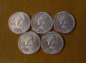 5 x 1oz Copper BU Coins 999 - Free Reign - Golden State Mint