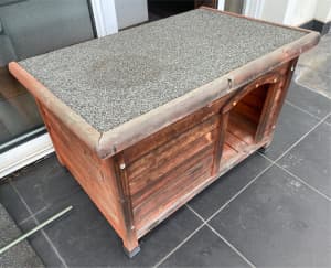 Dog kennel - wooden, liftable lid/roof, removable floor