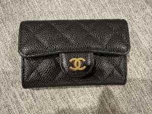 Authentic Chanel Caviar Card Holder