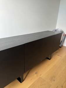 Black sideboard cabinet $300