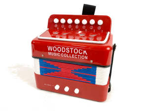 Woodstock Music Collection 7-Inch Kids Accordion (C60202205)