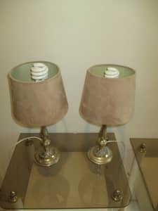 Vintage Brass Bedside table Lamps
