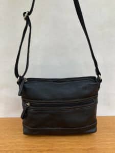 Colorado Leather Crossbody Messenger Shoulder Bag Adjustable Strap