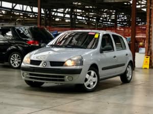 2003 Renault Clio B65 Phase 2 Expression Silver 4 Speed Automatic Hatchback