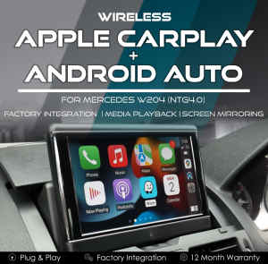 Mercedes W204 NTG4.0 Wireless Apple CarPlay Android Auto Integration