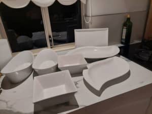 White good quality, serving ware, platters and dishes
