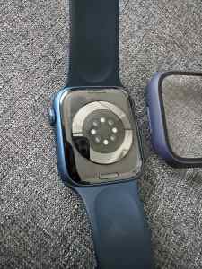 Apple Watch Series 7 45mm watch and charger