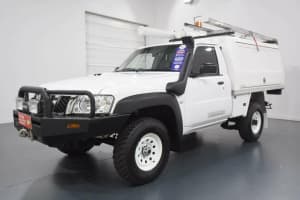 2015 Nissan Patrol MY14 DX (4x4) White 5 Speed Manual Leaf Cab Chassis