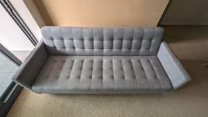 3 Seat Sofa Bed Gray