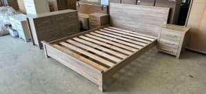 NEW IN BOX Cue Double size Bedroom suite