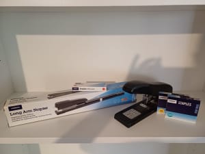 office supplies - Long Arm Stapler and Heavy Duty Stapler